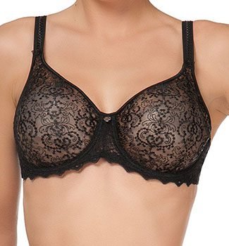 soutien gorge empreinte cassiope noir boutique de lingerie Gisors