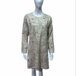 Chemise de nuit molleton à motifs "Lunaire"