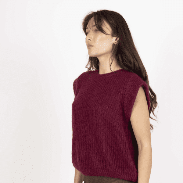 Pull sans manche en Mohair – Image 2